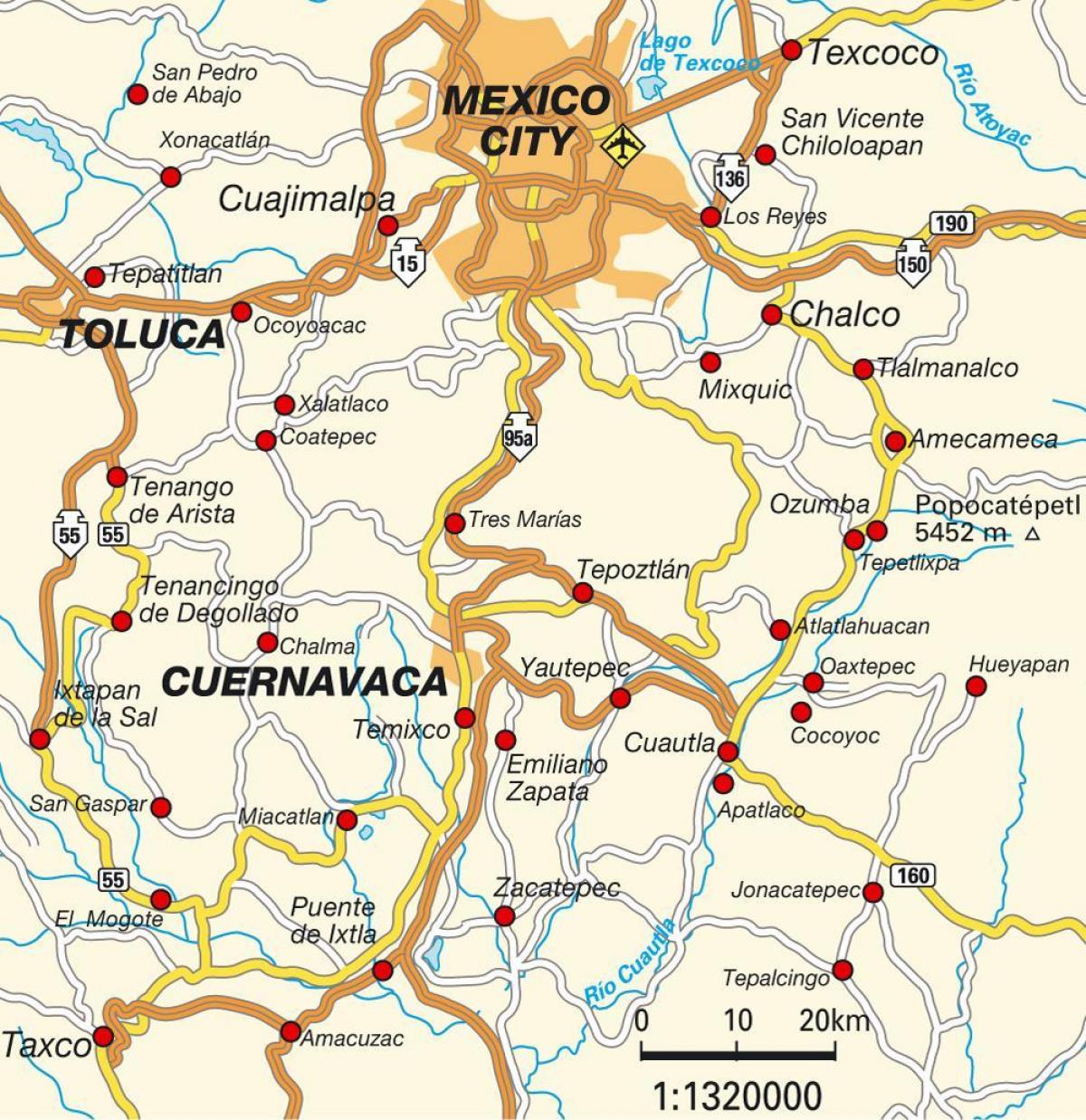ciudad Meksiko mapu