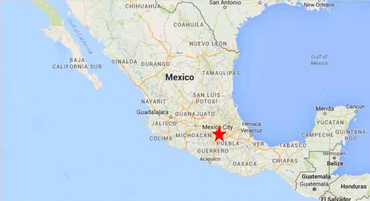 grad Meksiko mapu