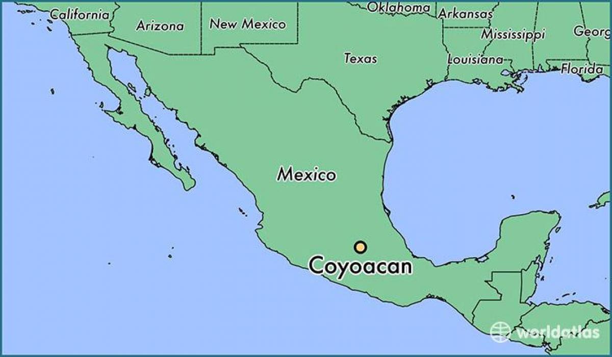 coyoacan Mexico City mapu