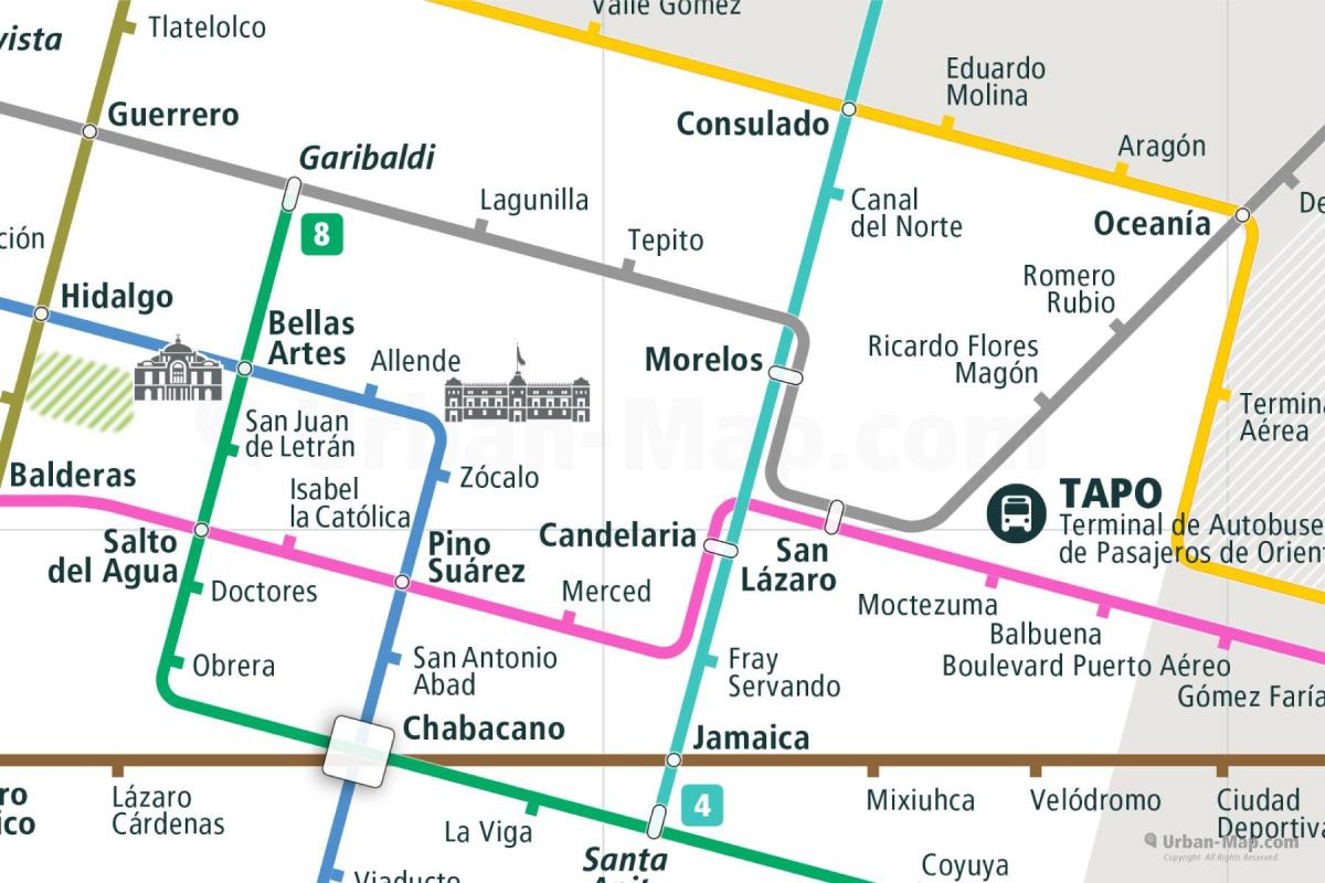 mapa tepito Mexico City 