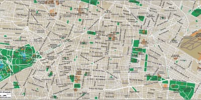 Mexico City ulična mapa