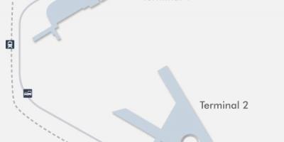 Mex aerodrom terminal mapu