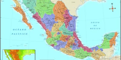 Mapa Mexico City poštanski broj