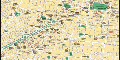 Mapa Mexico City razgledanje