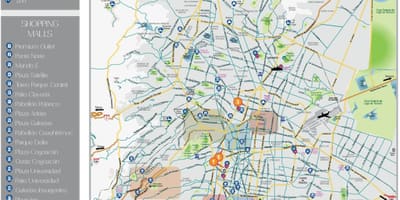 Mexico City atrakcije mapu