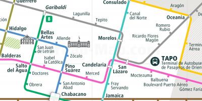 Mapa tepito Mexico City 