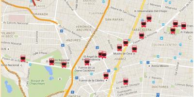 Turibus Mexico City put mapu